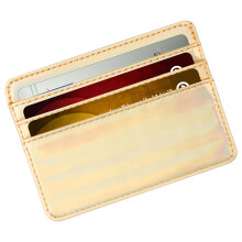 Slim Minimalist Front Pocket Wallet,Rfids Blocking Credit-Gold
