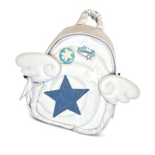Modern Nylon Rucksacks Large Capacity Laptop Sleeve-White