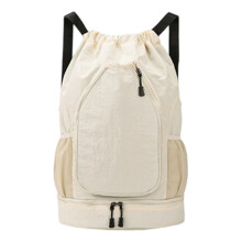 Waterbestendige sporttas Extra grote opbergrugzak-Beige