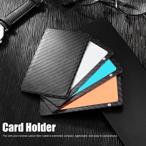 Modern Carbonfiber Pattern Money Clip Wallet-Gray black 1