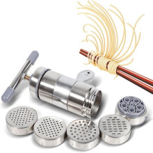 Compact Manual Pasta Maker, Easy To Use For Quick Noodle Preparation, Stainless Steel Offers Clean And Sanitary Production