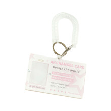 Leuke engelvleugelpatroon 1 inch acryl fotohouder met-Roze