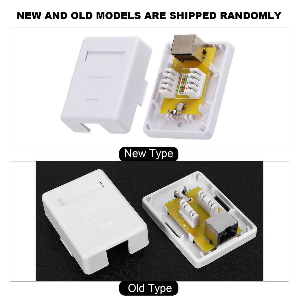2Pcs Desktop Rj45â8P8c Cat6 Shielded Network Junction Box Surface Mount 3421361972176