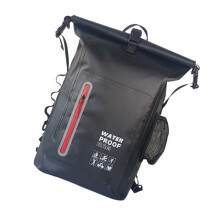 Outdoor Backpacks Tear Resistant 500D PVC Fabric Spacious-Black