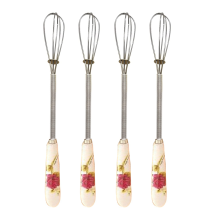 Kücheneffizienz, Mini-Schneebesen-Set, Edelstahl-Mixer, tragbarer und langlebiger Küchenhelfer, praktisch zum Mixen von Zutaten, leicht.