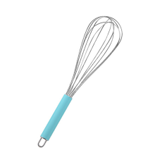 Fouet en acier inoxydable, ustensile de cuisine durable avec un design à flux continu pour mélanger les ingrédients secs et humides, conçu pour