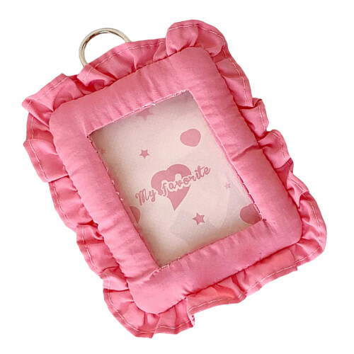 Delicate Textured Display Accessory Holds 3Inch-Hot Pink