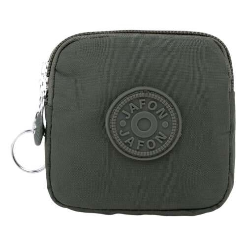Key Storage Bag Waterproof Nylon Construction Secure-Army Green