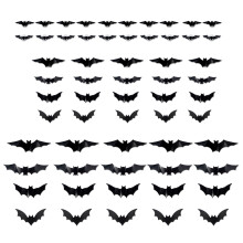 Halloween-vleermuisstickers met LED-licht-60 vleermuizen