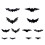 Verlichte LED Bat-muurstickers-12 vleermuizen 1