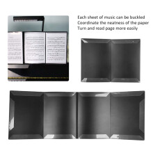 Durable ABS 6-Page Music Folder A4 Size for Piano Guitar Violin Use