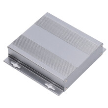 Matte Hellgrau Aluminiumlegierung 27x131x120mm Elektronik-DIY-Instrumentenkasten