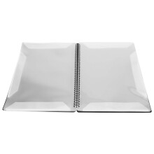 Music Themed Waterproof ABS File Folder for Piano Guitar A4 40 Pages