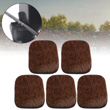 5pcs Cowhide Arrow Rest Adhesive Silent Bow Stick Plate for Outdoor Shooting Brown