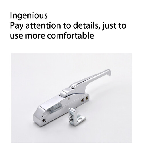 (Type 1) Zinc Alloy Fridge Door Handle Plated Kitchen Restaurant Pull Hardware 2