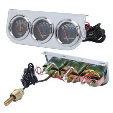 52 mm Triple-Lenker-Set für 12V-Fahrzeuge - Strom, Öl- und Wassertemperatur