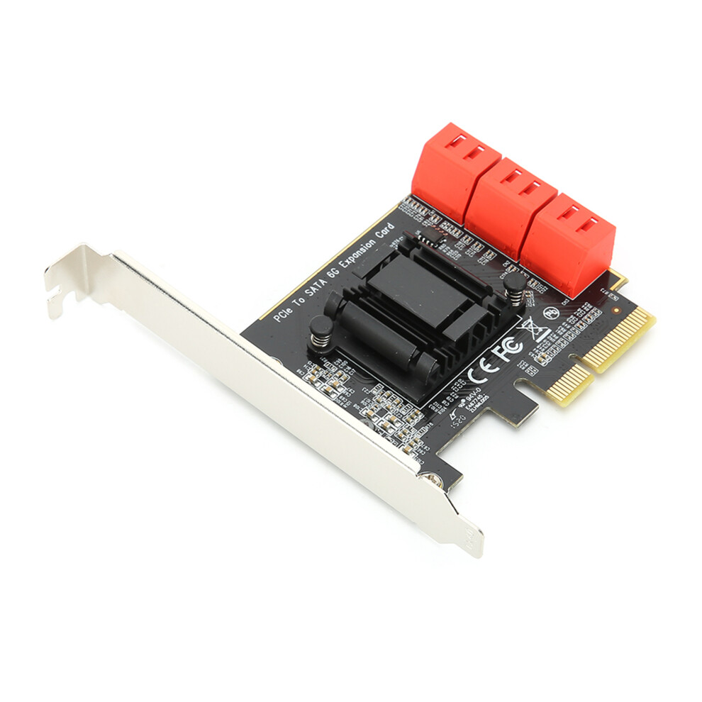 Pcie Sata 3.0 Expansion Card 6-Port For Nas/Linux/Windows Xp 8441361978775