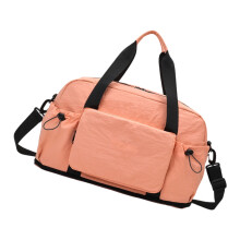 Large Capacity Foldable Gym Bag Wet Dry Separation Travel-Pink