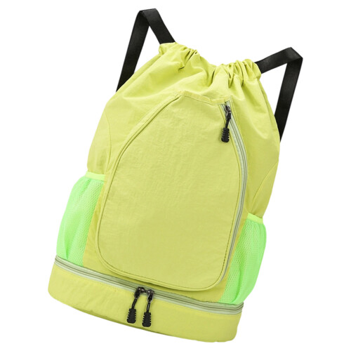 Large Capacity Sports Storage Bag Quick Access Drawstring-Green