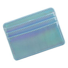 Slim Minimalist Front Pocket Rfids Blocking Leather-Light blue