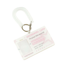 Fashionable Angel Wing Embellished Card Holder For Photos-Pink