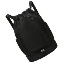 Tennis Bag Drawstring Badminton Bag Gym Bag Basketball-Black