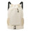 Large Capacity Waterproof Sports Backpack Drawstring Gym-Beige 1