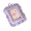 Decorative Mini Photo Pillow Holder With Hook For Prints-Purple 1