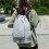 Large Capacity Waterproof Sports Backpack Drawstring Gym-Beige 6