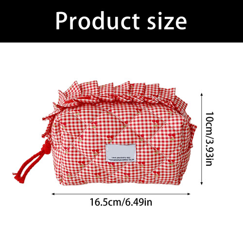 Plaids make-uptas Reistoilettas met ritssluiting-Roze 2