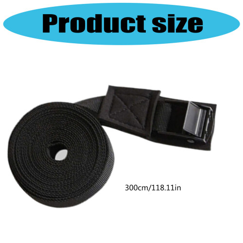 Heavy Duty Tie Down Strap Adjustable Buckles 2.5x300cm 200lbs 2