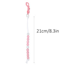 Golf Perlenkette Punktestandzähler Nylon mit funkelndem Stein Schwarz Pink für Golfer