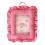 Schattige hangende decoratievitrine van stoffen- Heet roze 1