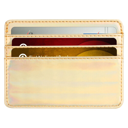 Slim Minimalist Front Pocket Wallet Rfids Blocking Credit-Gold