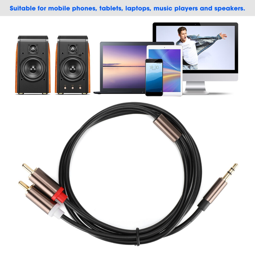 Audio Line 3.5Mm To 2Rca Cable 1M-3M Pure Copper Plated Gold 4951361985368
