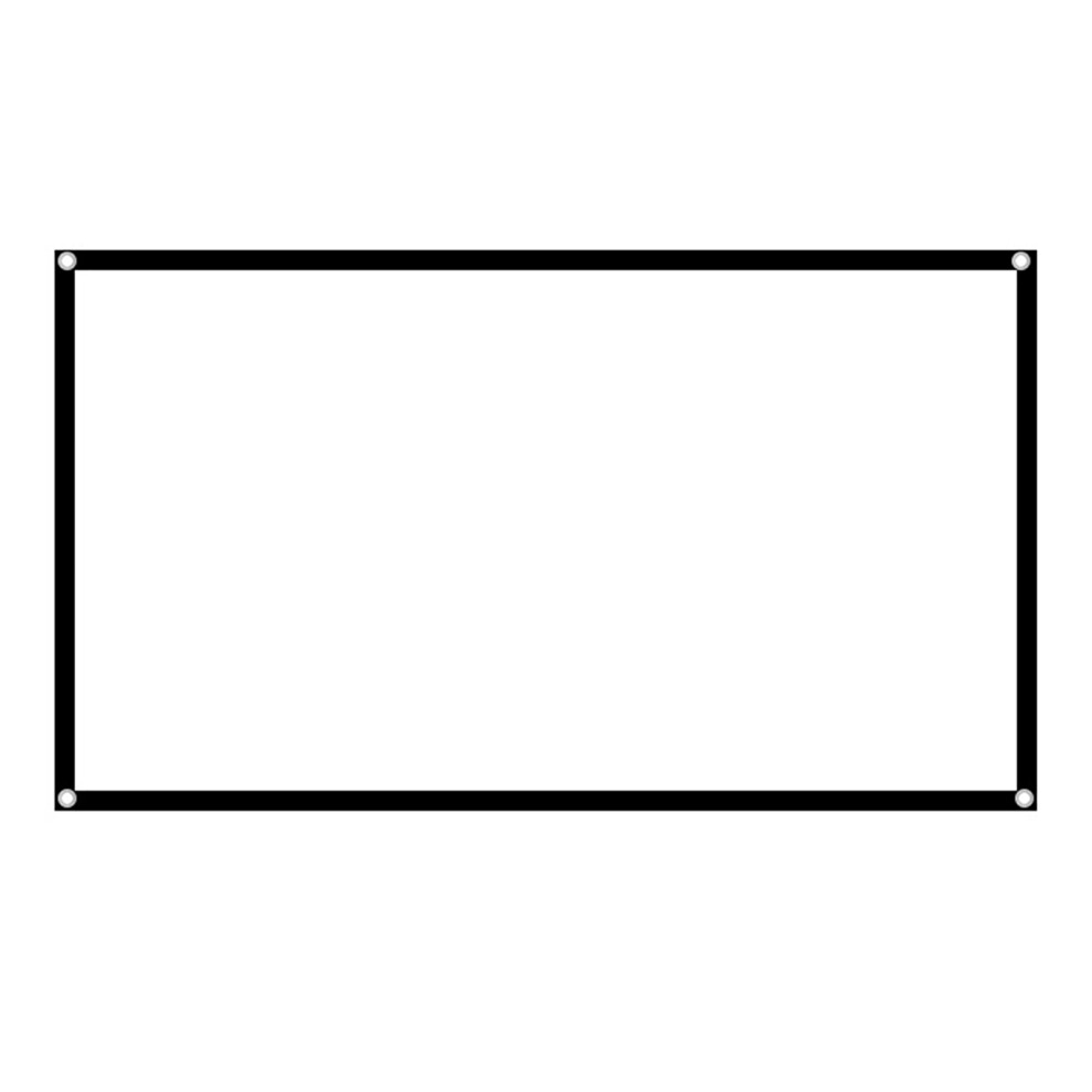 100In Portable Projector Screen Foldable And Hd For Home And Office Use 8481361985830