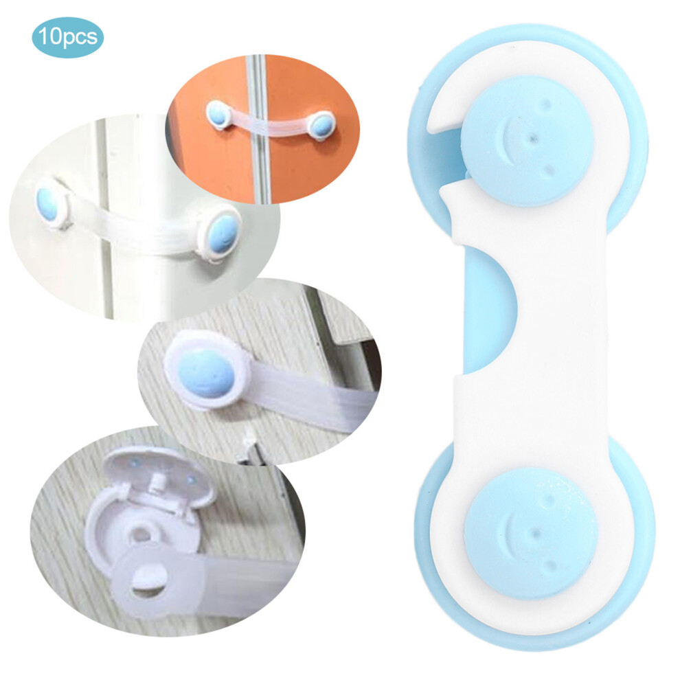 10pcs Plastic Child Safety Lock for Cabinets Drawers Dishwasher Oven