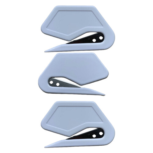 3-teiliger Sicherheitsschneider, ergonomischer-Weiß