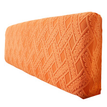 (orange, 120cm hight 5060cm) Durable Headboard Cover In Stretch Fabric Elastic Slip Cover For Bed