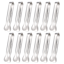 Zuckerzange, Miniatur-Edelstahlwerkzeug für dänisches Gebäck, Vorspeisen-Serviergerät mit Hochglanzfinish, flexibler Griff für Buffets,