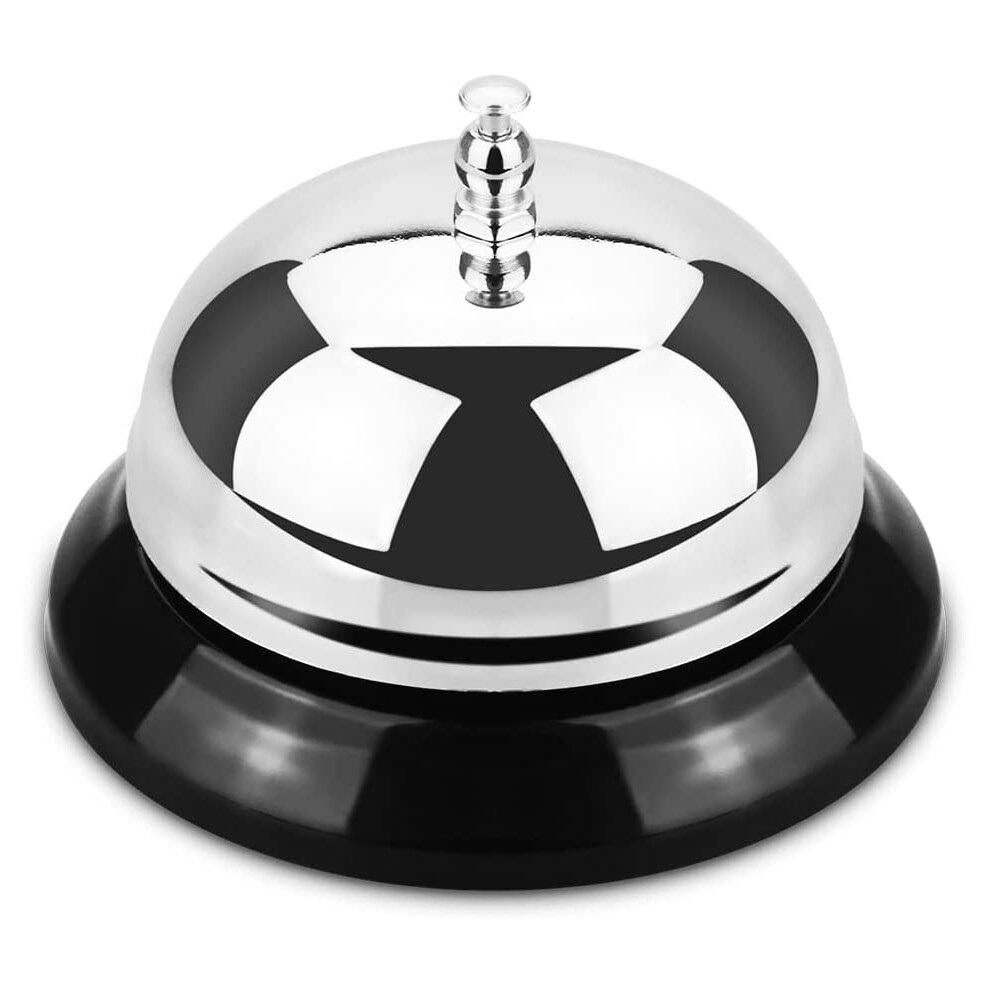 Metal Construction Call Bell With Modern Multi-Purpose Design, Corrosion-Resistant, Portable Design For Restaurants, Schools, And More, Loud Clear Sou 9363190591880