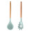 Cook's Essential, Non-Slip Silicone Spatula Set, Solid Spatula Turner for Everyday Cooking, 2Pc 1