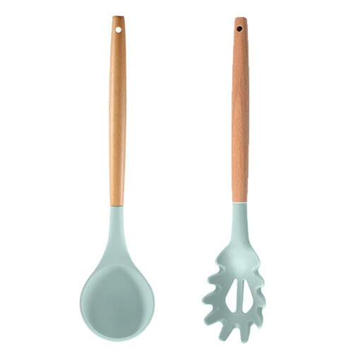 Cook's Essential, Non-Slip Silicone Spatula Set, Solid Spatula Turner for Everyday Cooking, 2Pc