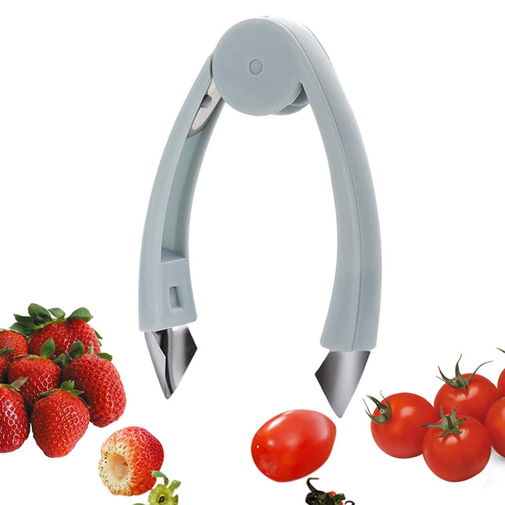 Strawberry Huller, Tomato Pineapple Corer, Multi-Purpose Fruit And Vegetable Eye Peeler, Stainless Steel Huller, Ergonomic Design For Kitchen Gadget, 9155353296370
