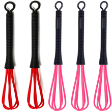 Collection de mini fouets, 5 ustensiles de mélange efficaces, en silicone résistant à la chaleur et plastique léger, pour une utilisation