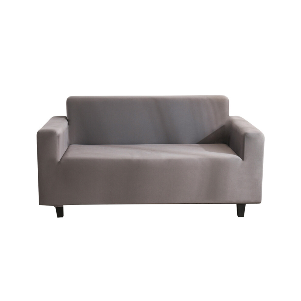 (Silver gray, XL) ple Style Stretch Couch Cover With Non-Slide Materials For Home Solid-image-OPC-PMZQF8Q-NEW