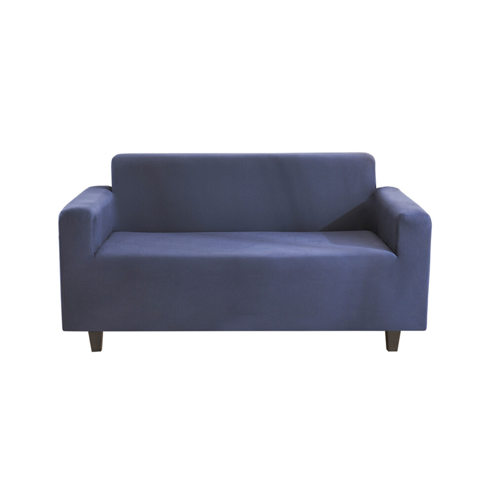(Navy, L) ple Style Stretch Couch Cover With Non-Slide Materials For Home Solid-image-OPC-PMZQF97-NEW