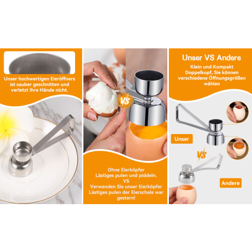 Space Saving Egg Shell Opener Kitchen Gadget For Baker Moms Funny Gift 2