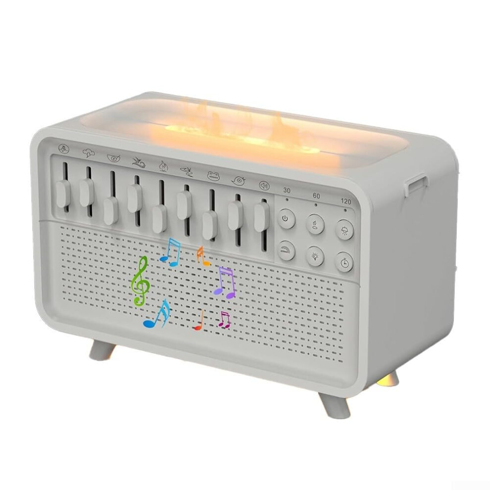 White Noise Machine Diffuser Air Aromatherapy Humidifier Sound Machine For Adults Sleep Machines Memory Function For Home Office Travel