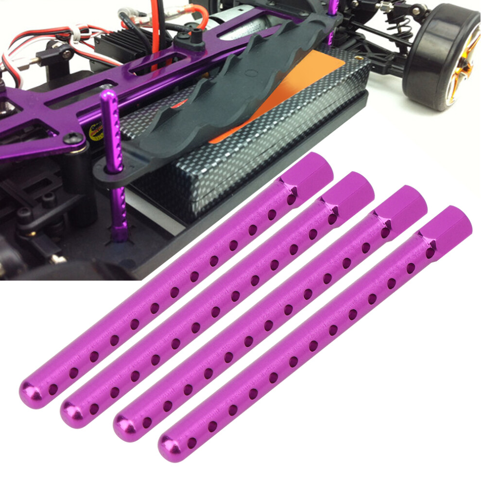 Purple 1/10 Rc Car Model Shell Column 4Pcs For Hsp 94102 / 94122 Fit
